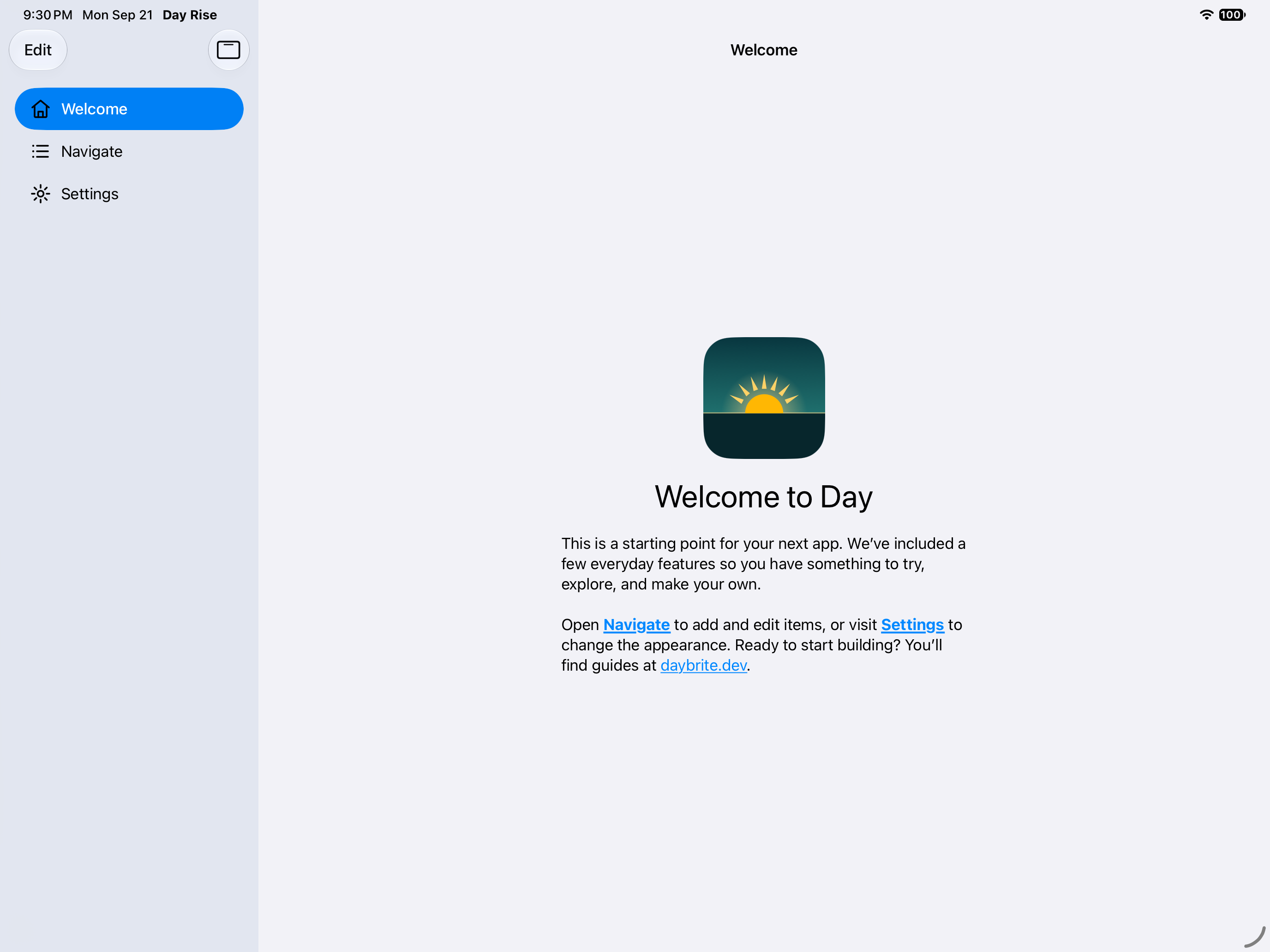 Welcome, iOS iPad