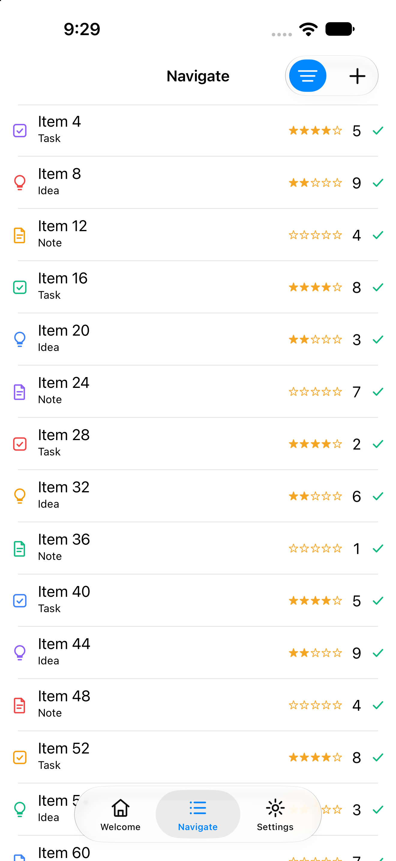 List, iOS UIKit