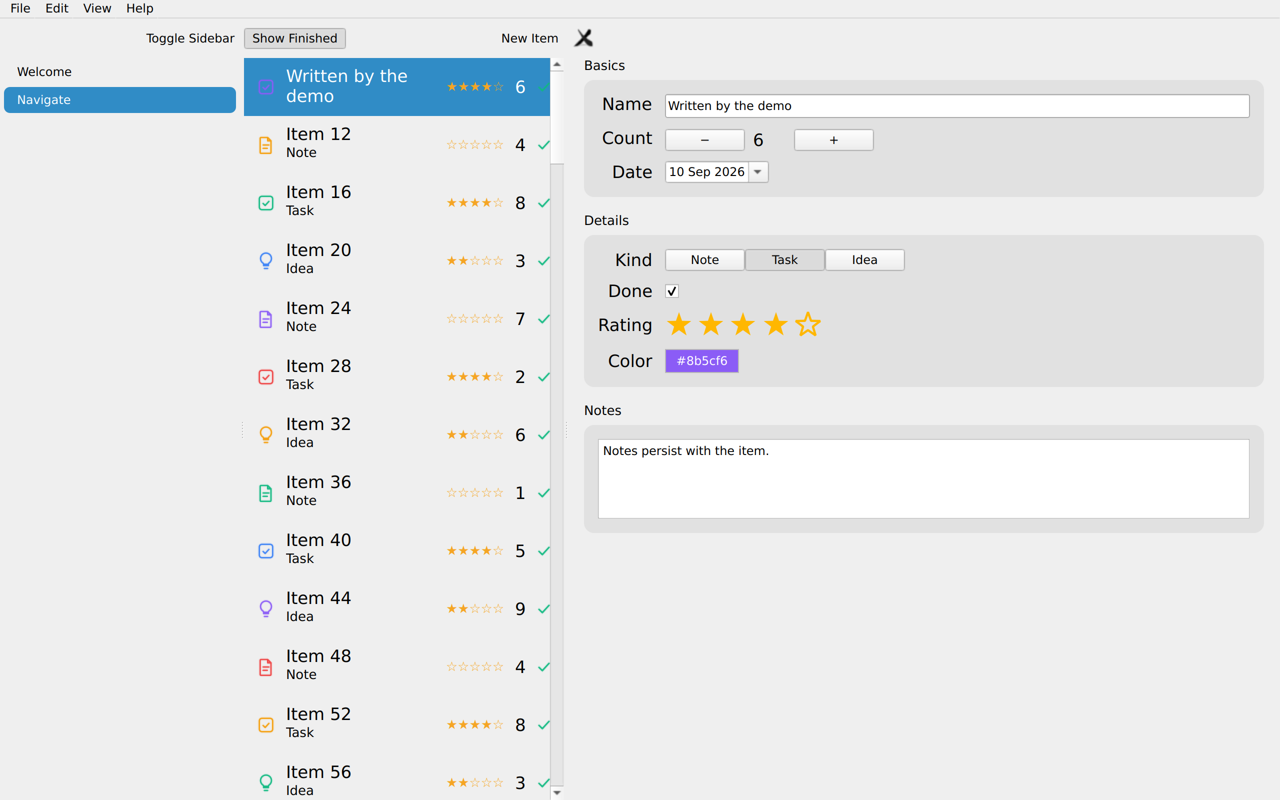 Editor, Linux Qt 6