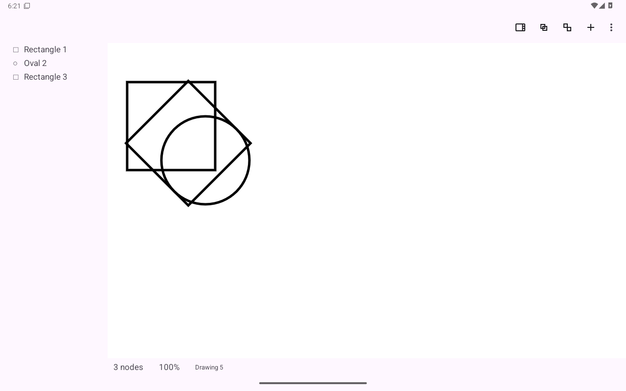 Outline only — Android (Material) · Tablet