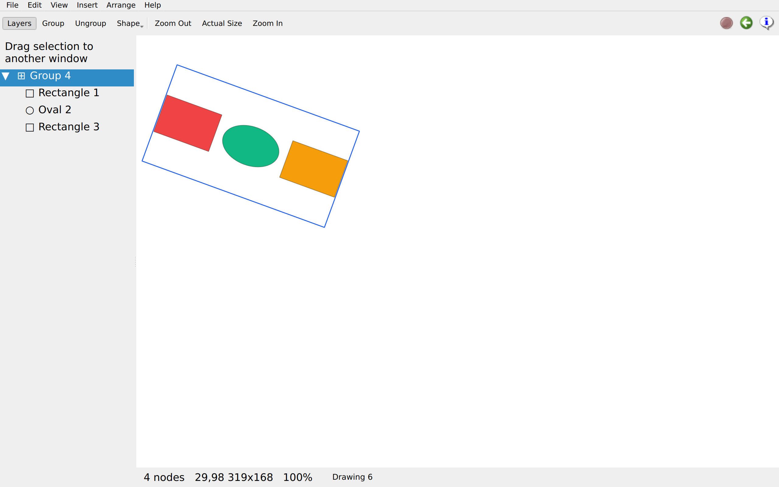 One body, turned, Linux Qt 6