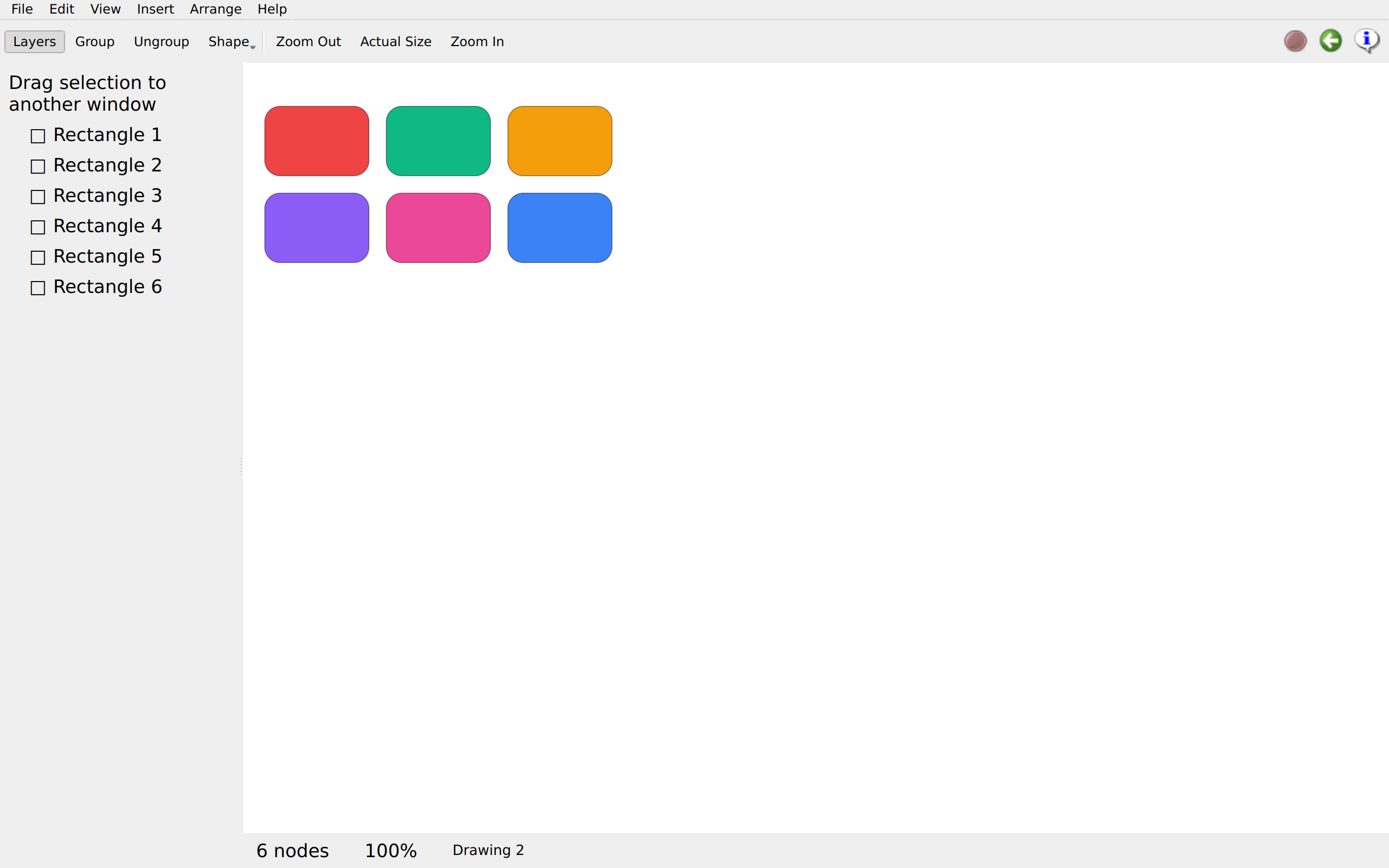 The palette, Linux Qt 6