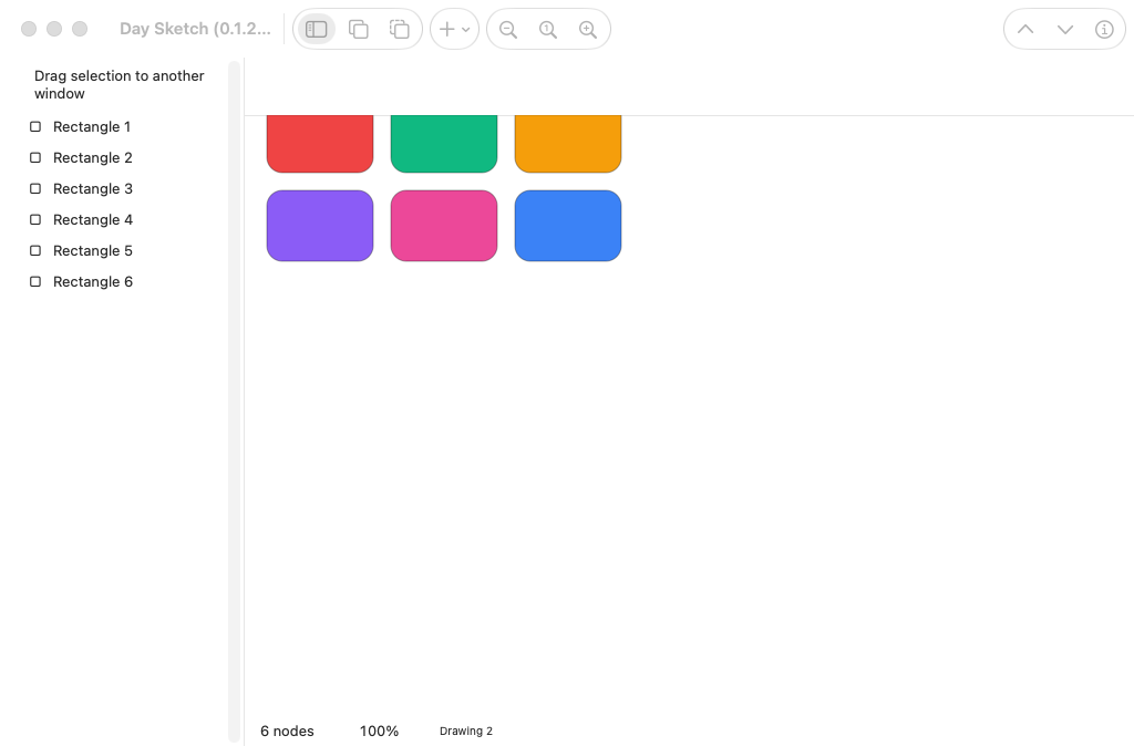The palette, macOS AppKit
