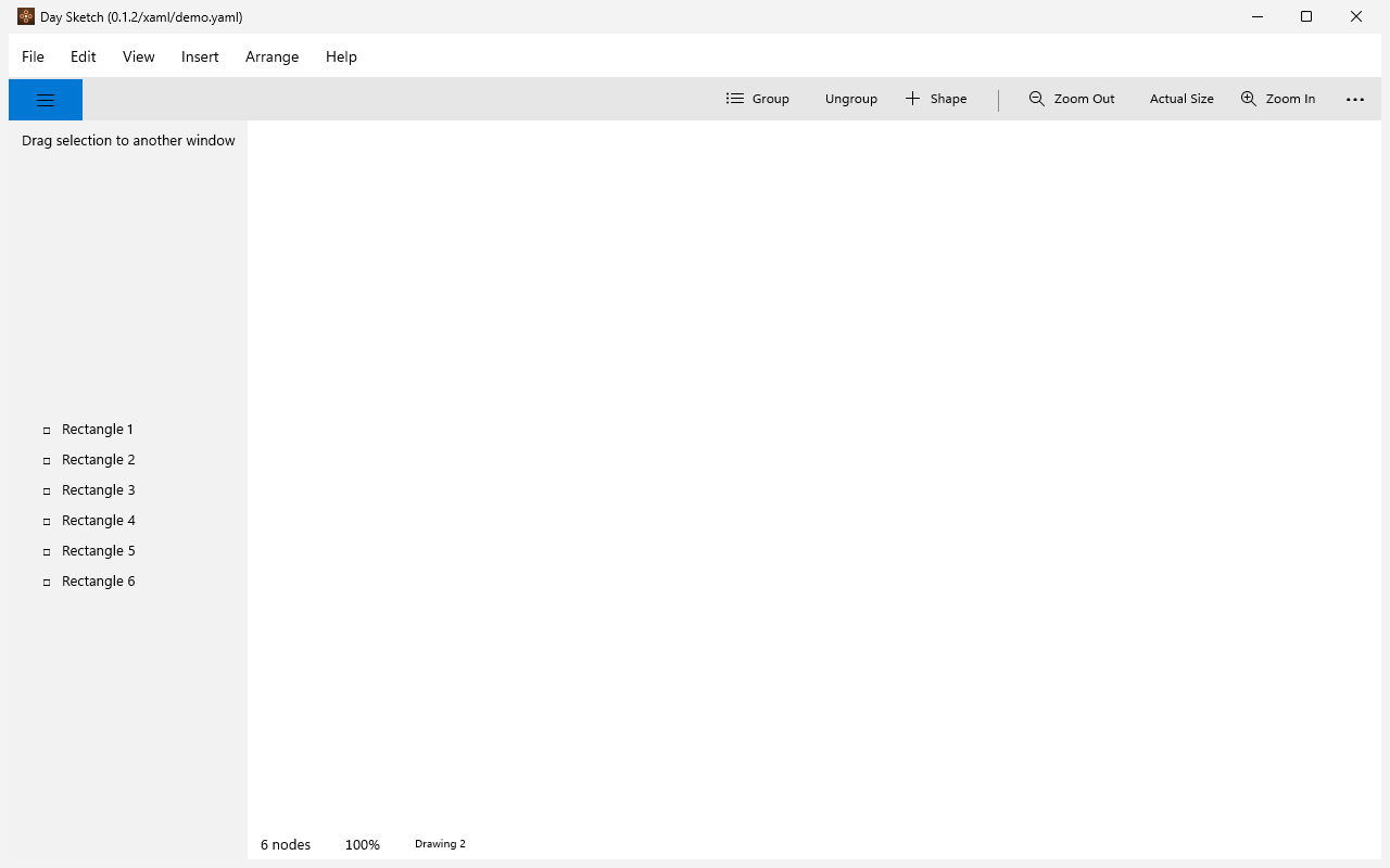 The palette, Windows XAML