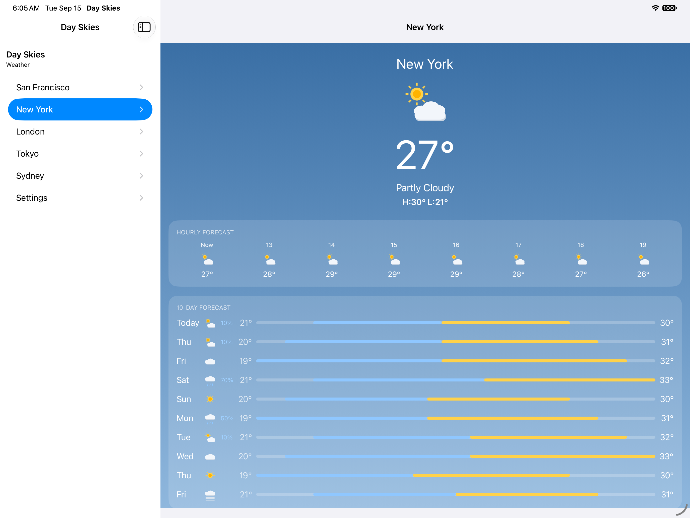 New York — iOS (UIKit) · iPad