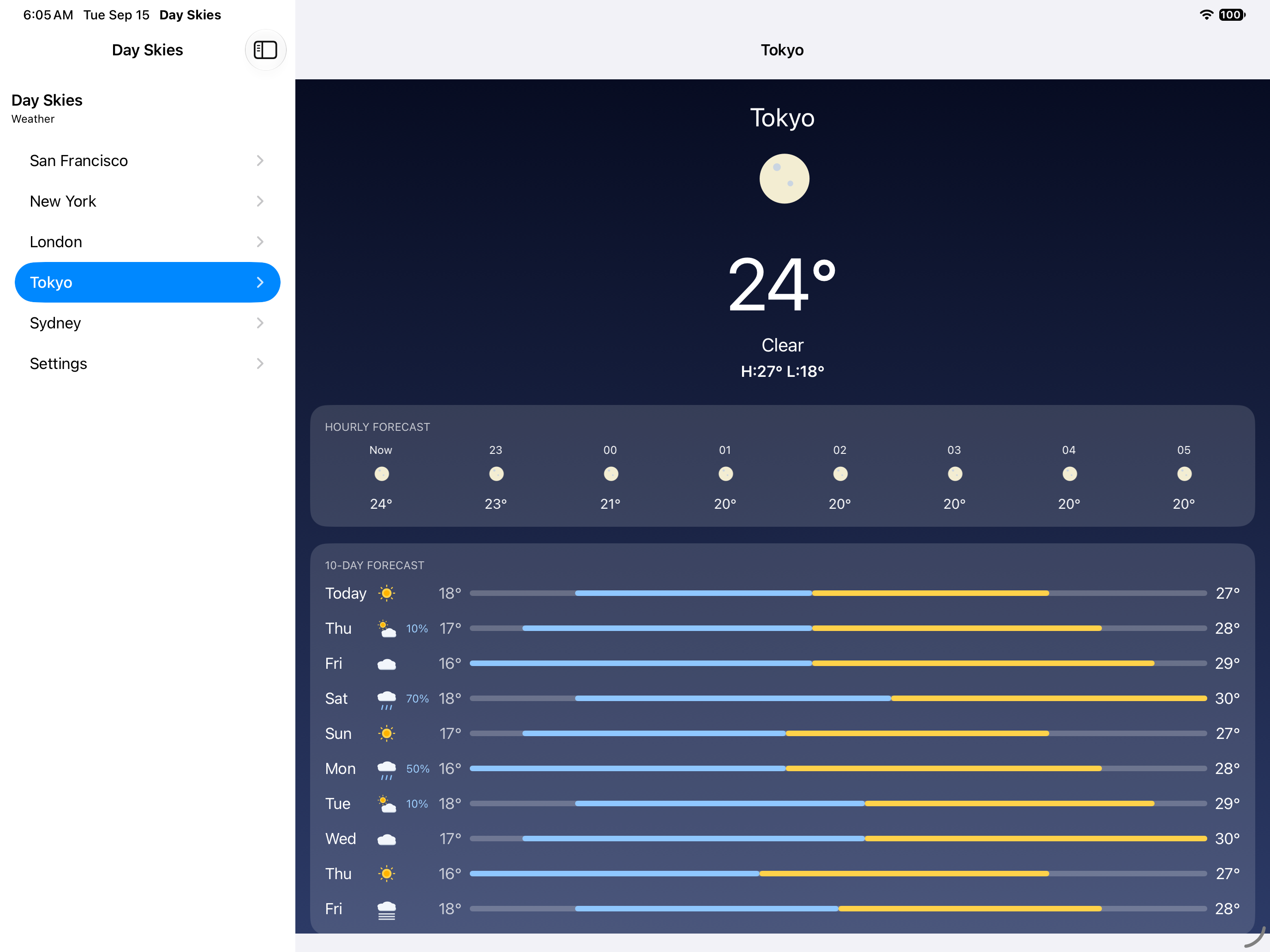 Tokyo — iOS (UIKit) · iPad