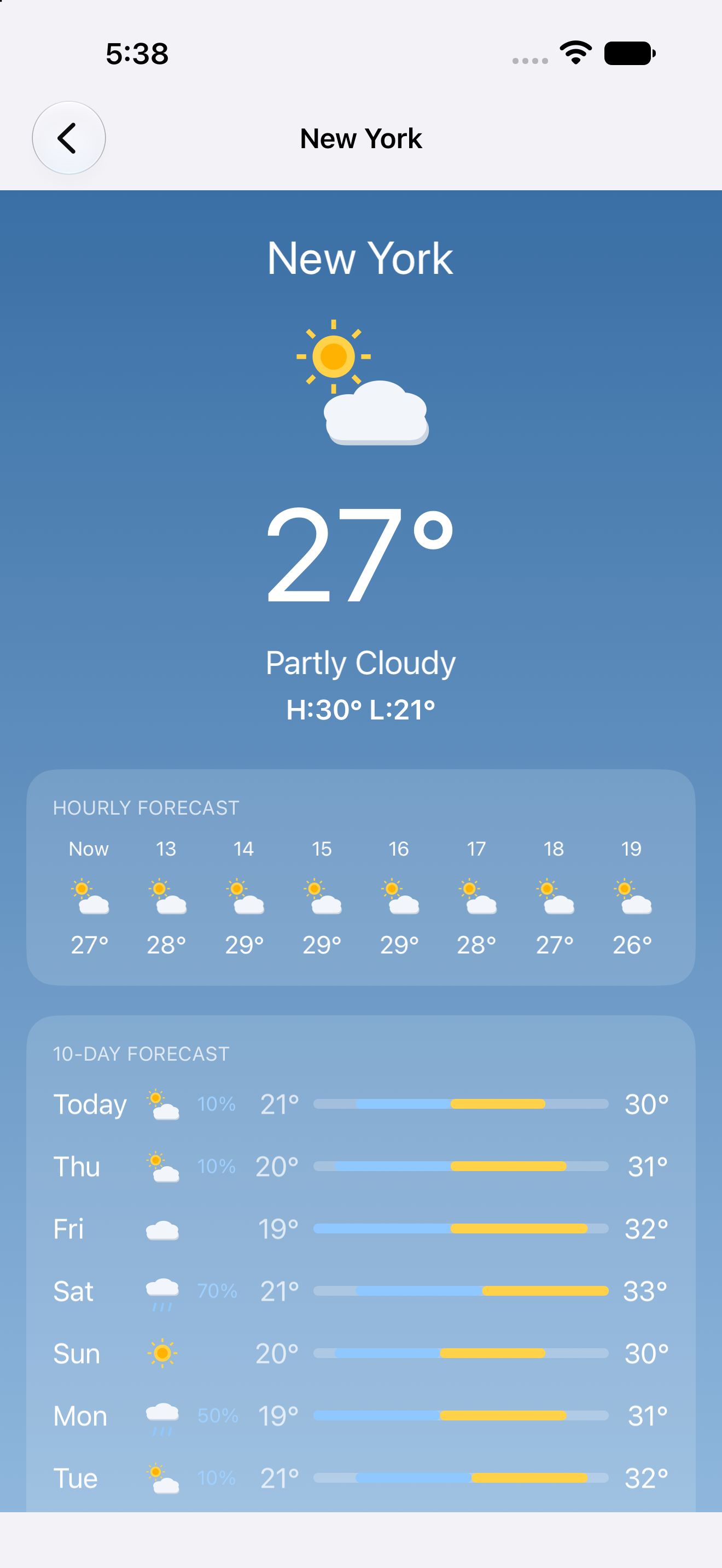 New York — iOS (UIKit) · iPhone