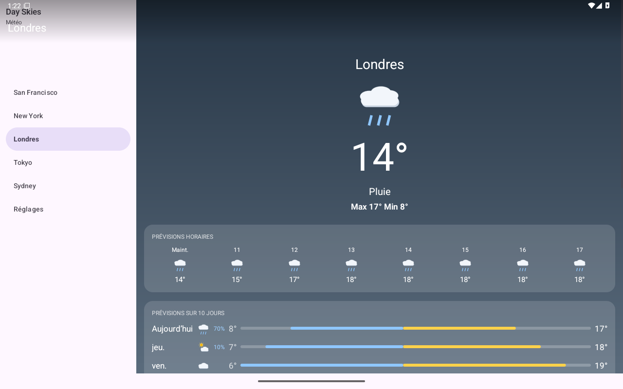 London — Android (Material) · Tablet