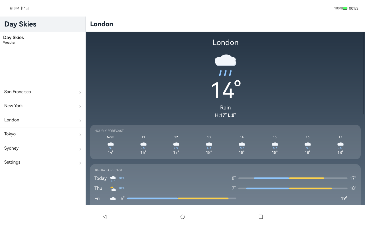 London, HarmonyOS ArkUI