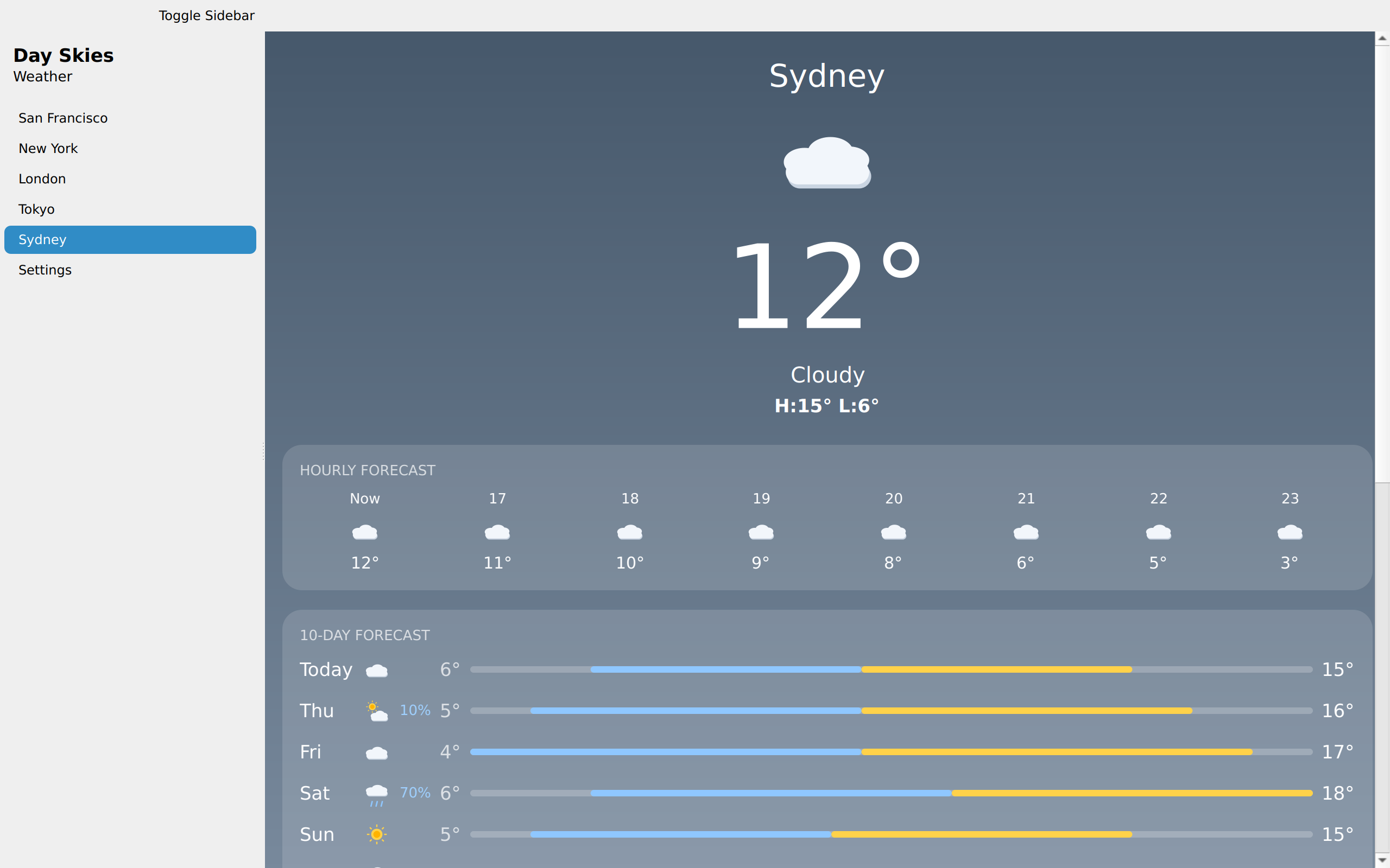 Sydney, Linux Qt 6