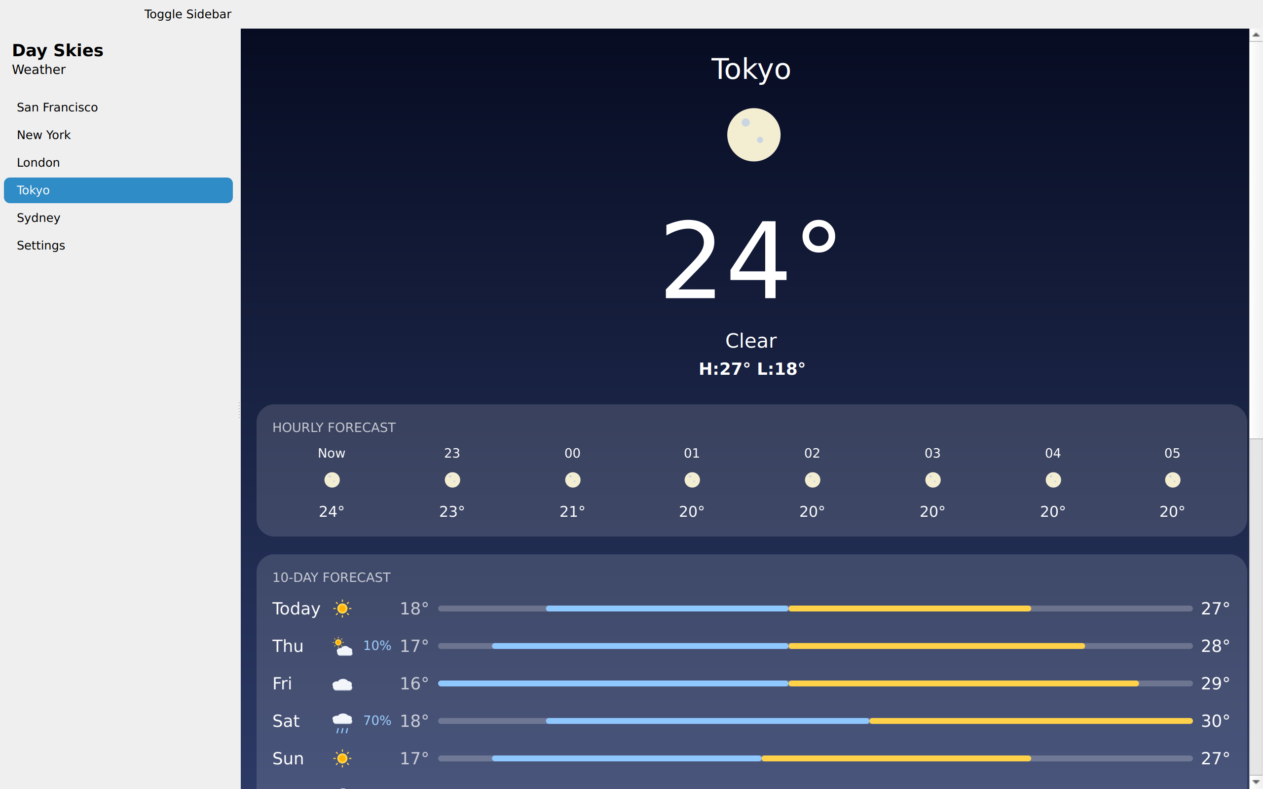 Tokyo, Linux Qt 6