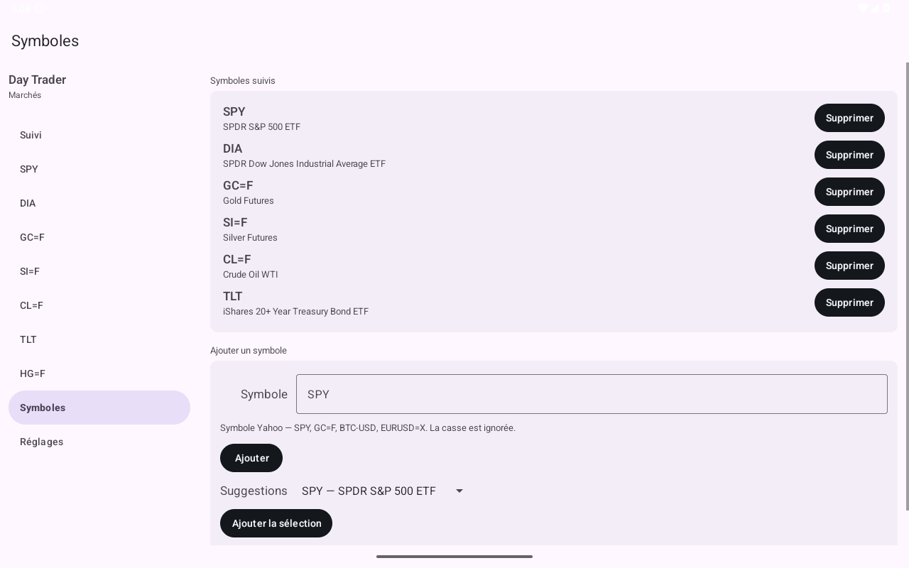 Manage — Android (Material) · Tablet