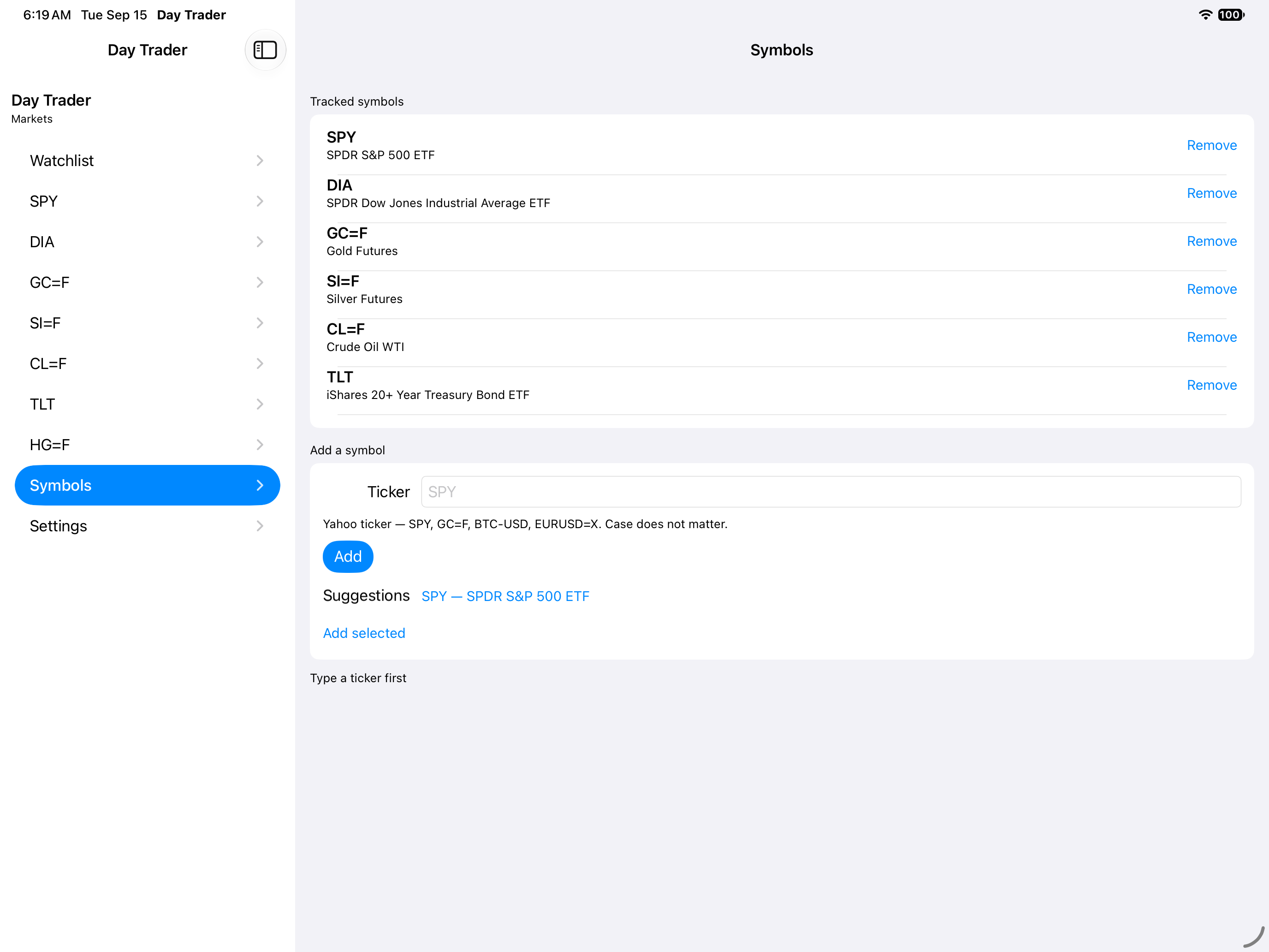 Manage — iOS (UIKit) · iPad
