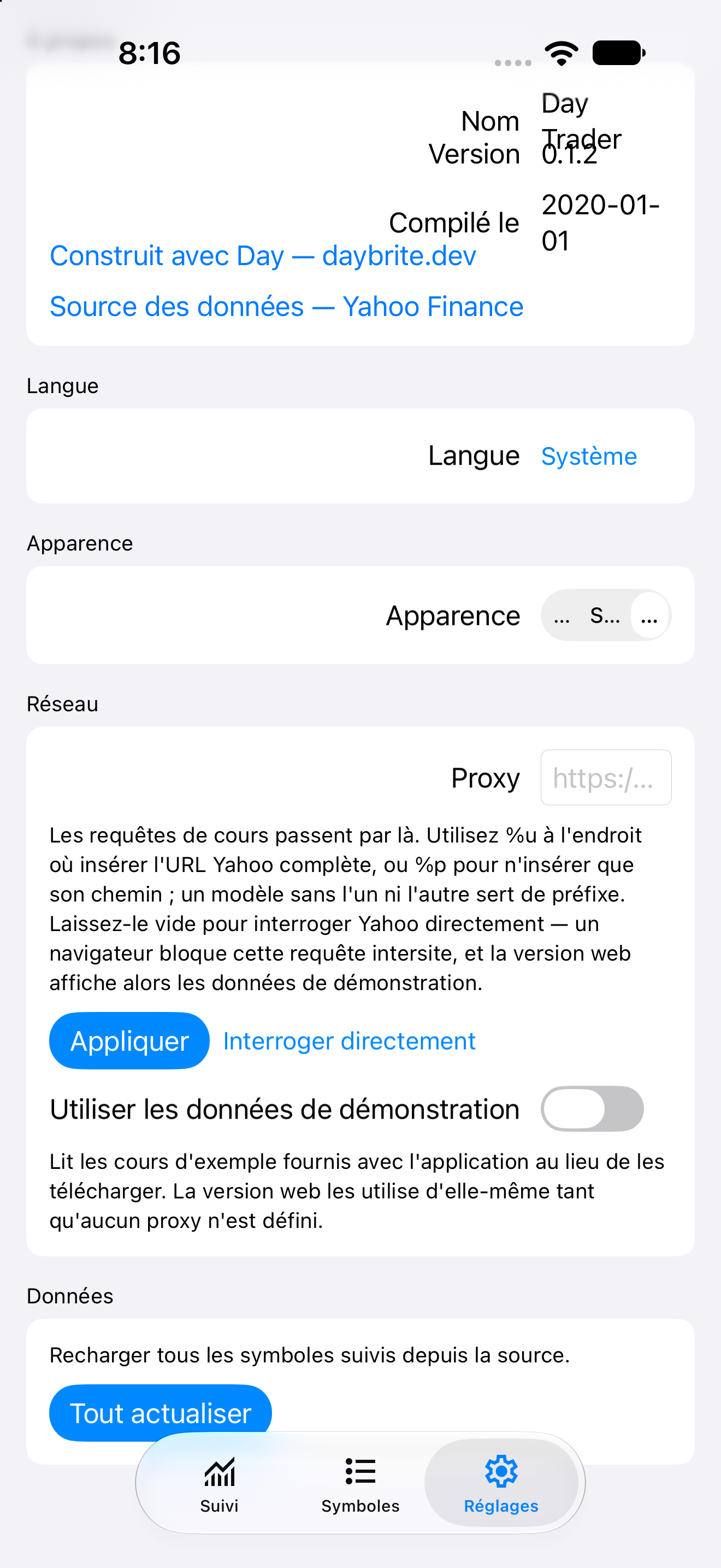 Settings — iOS (UIKit) · iPhone