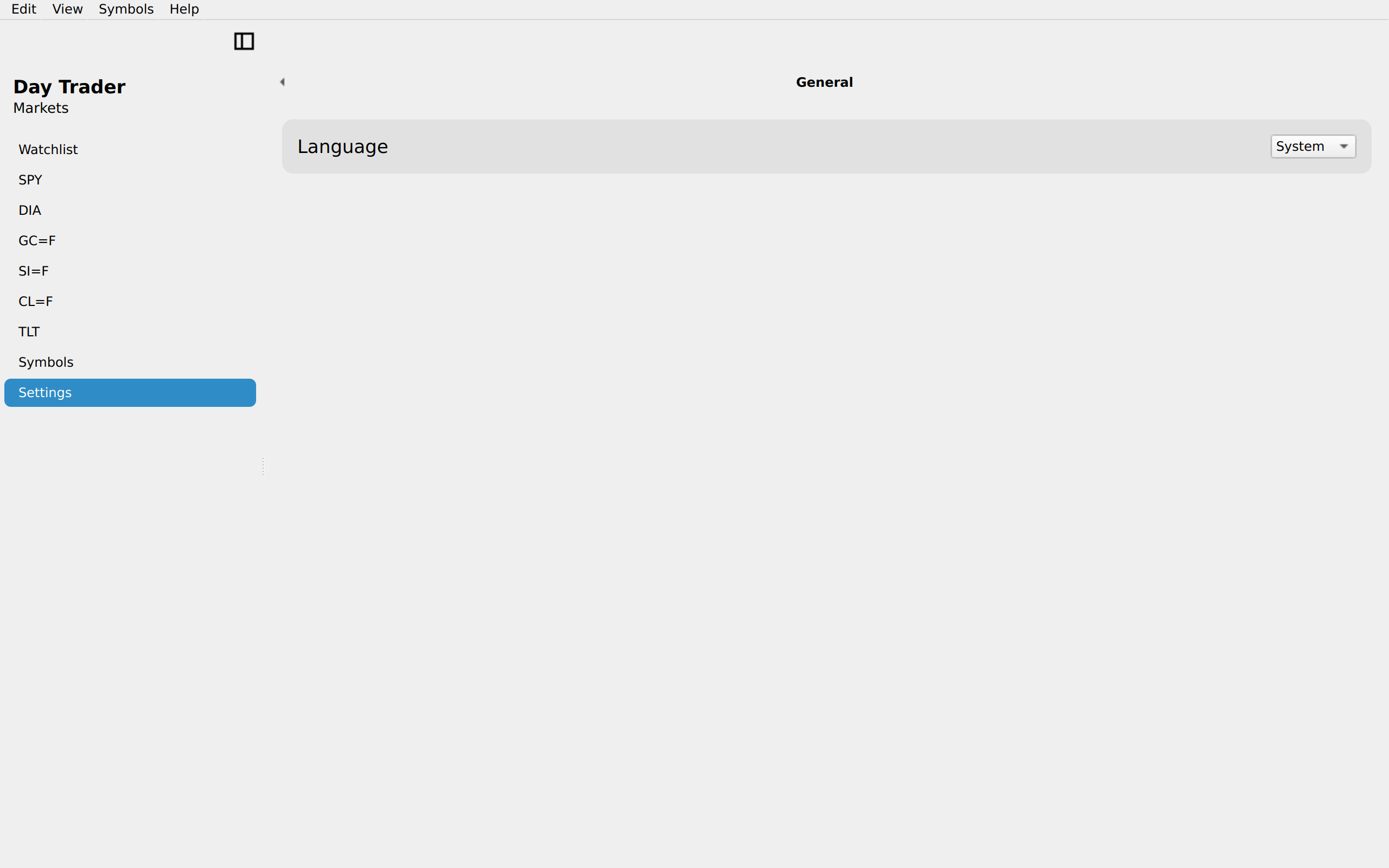Settings, Linux Qt 6