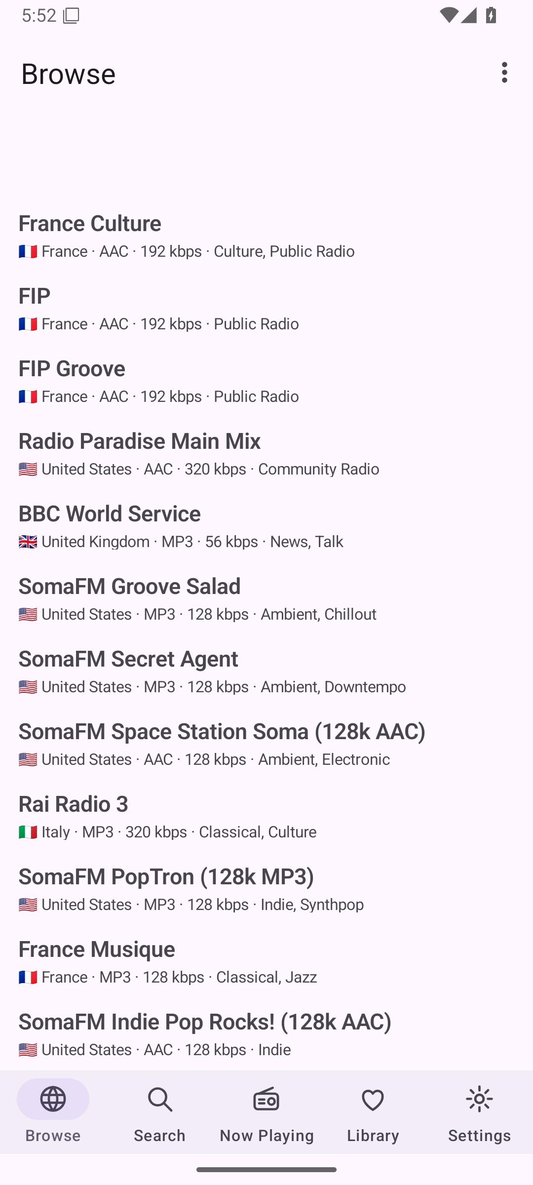 Browse — Android (Material) · Phone