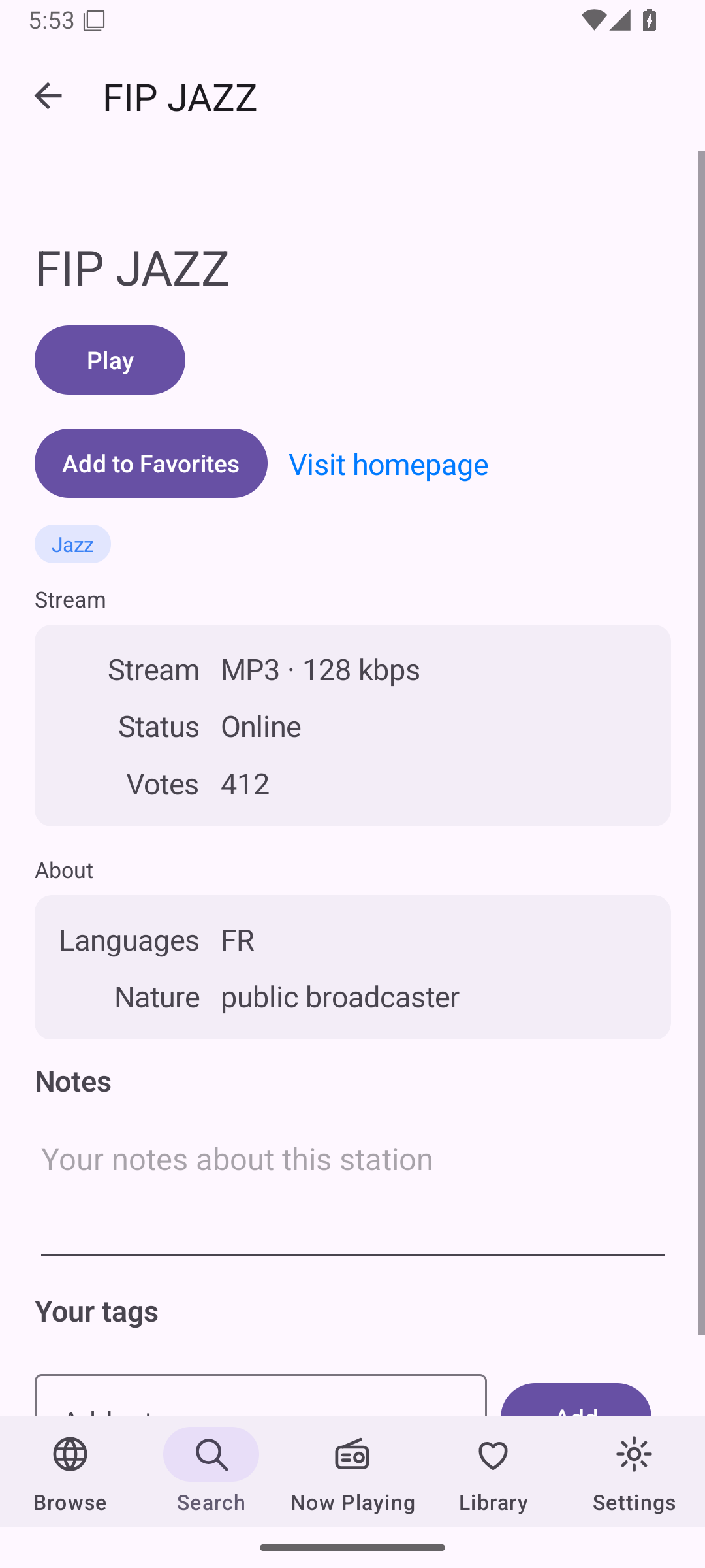 Search Station — Android (Material) · Phone