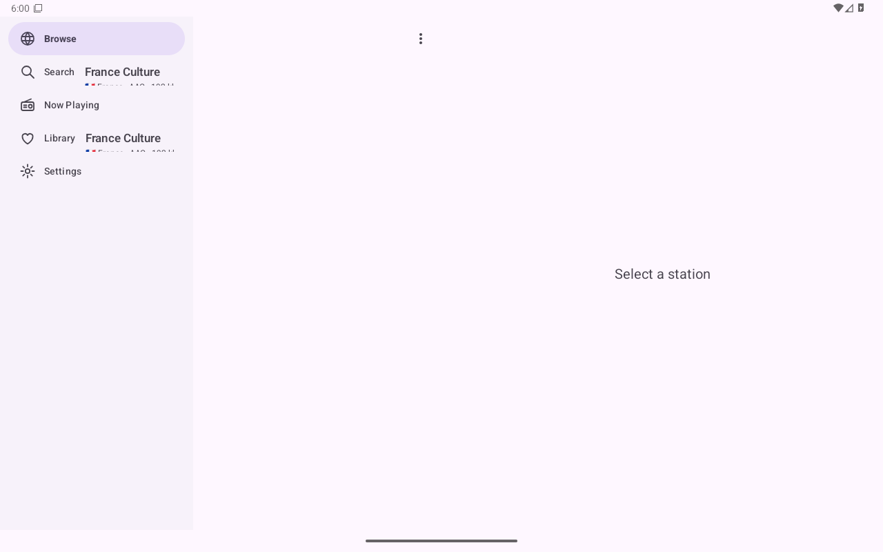 Browse — Android (Material) · Tablet