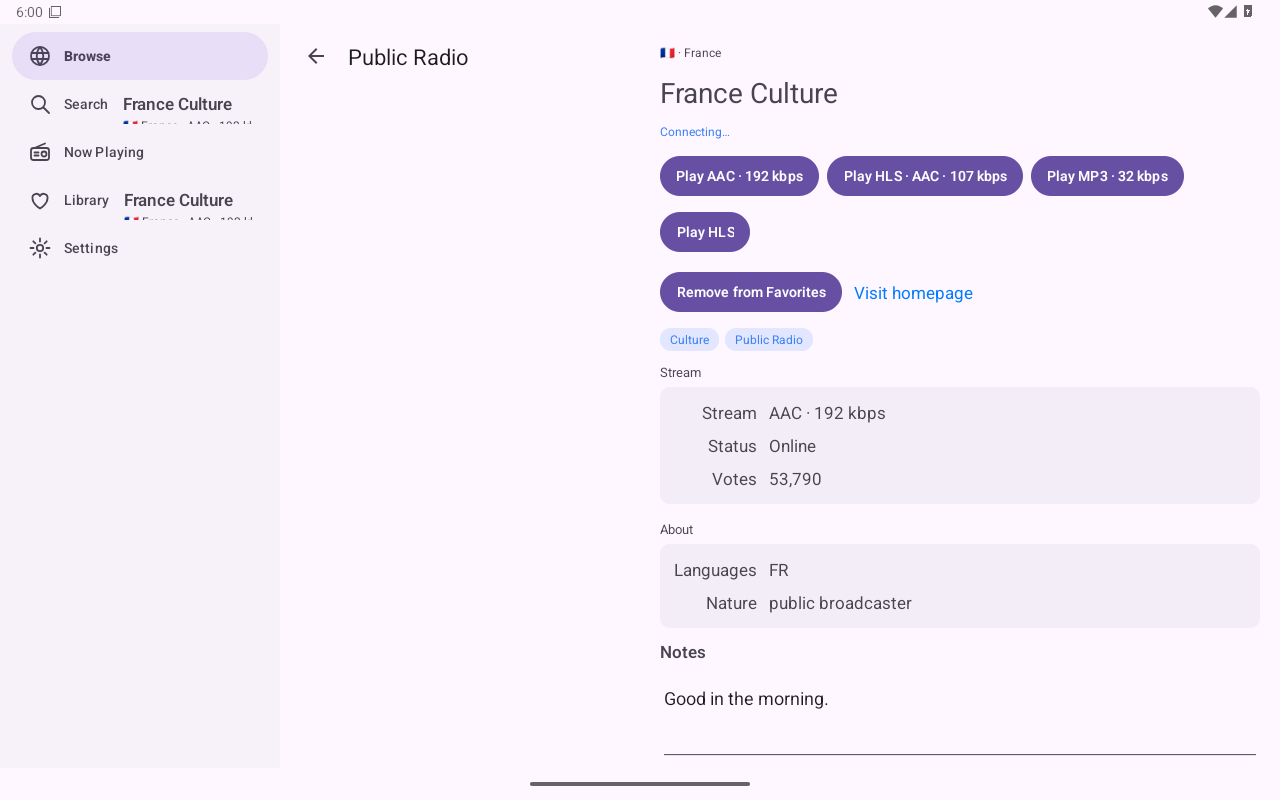 Genre — Android (Material) · Tablet