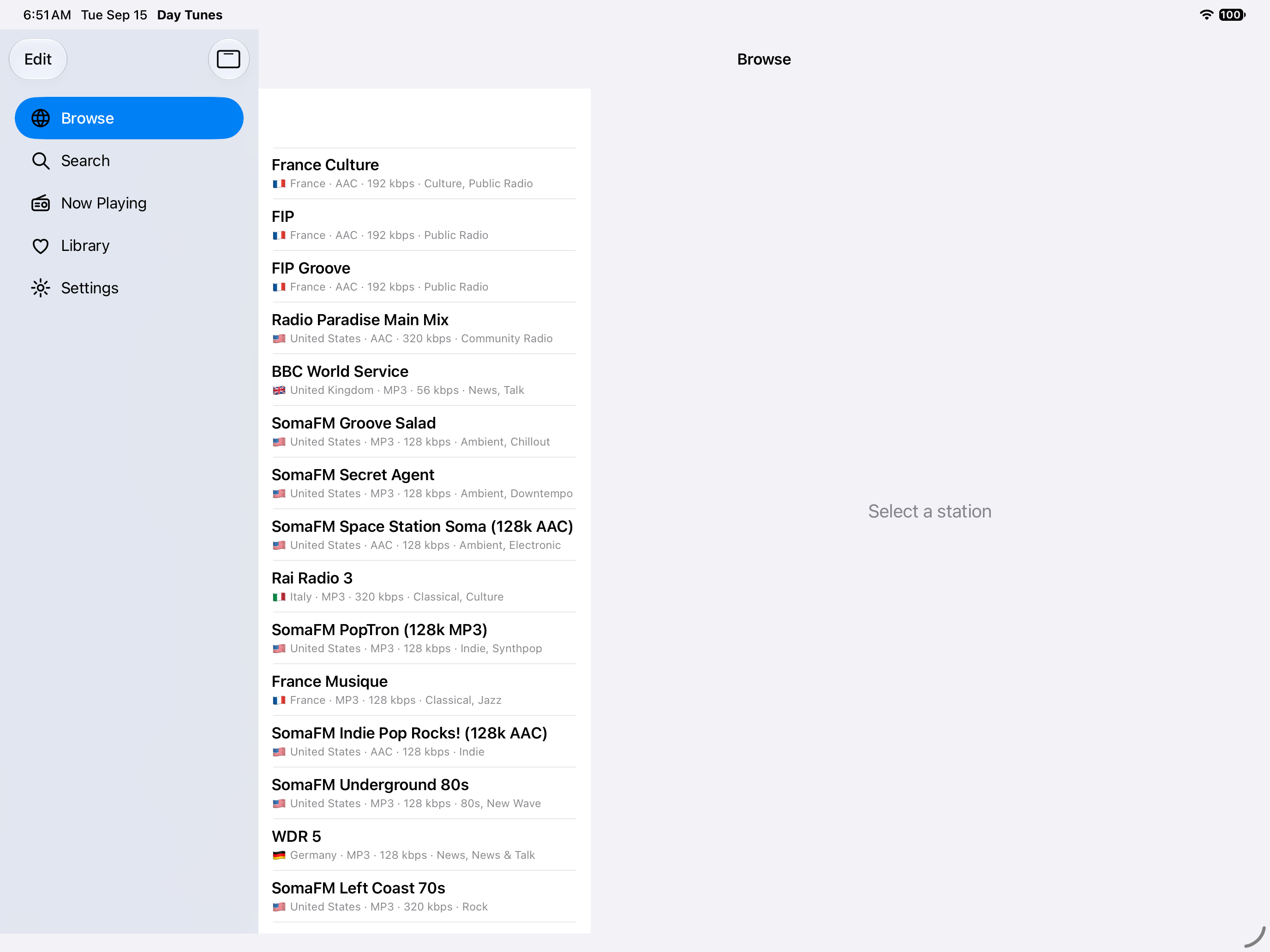 Browse — iOS (UIKit) · iPad