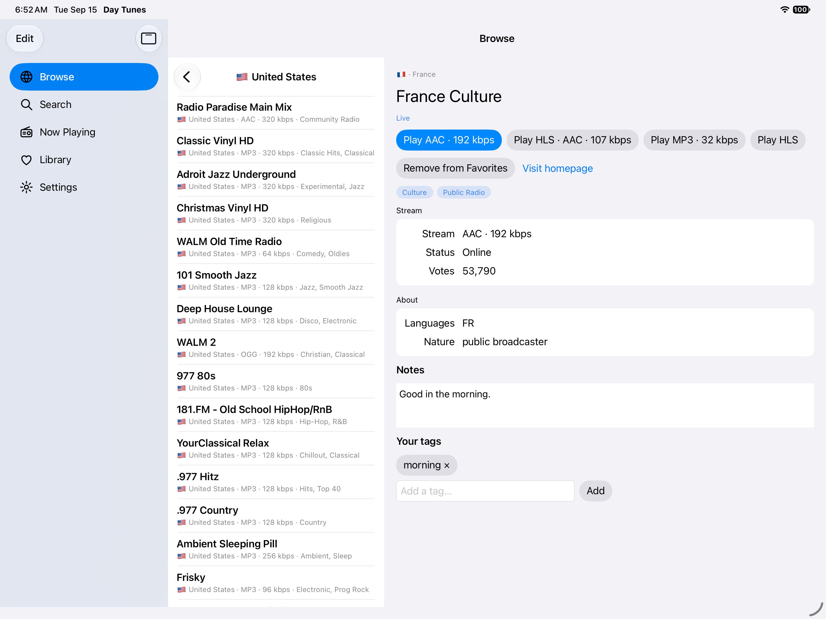 Country — iOS (UIKit) · iPad