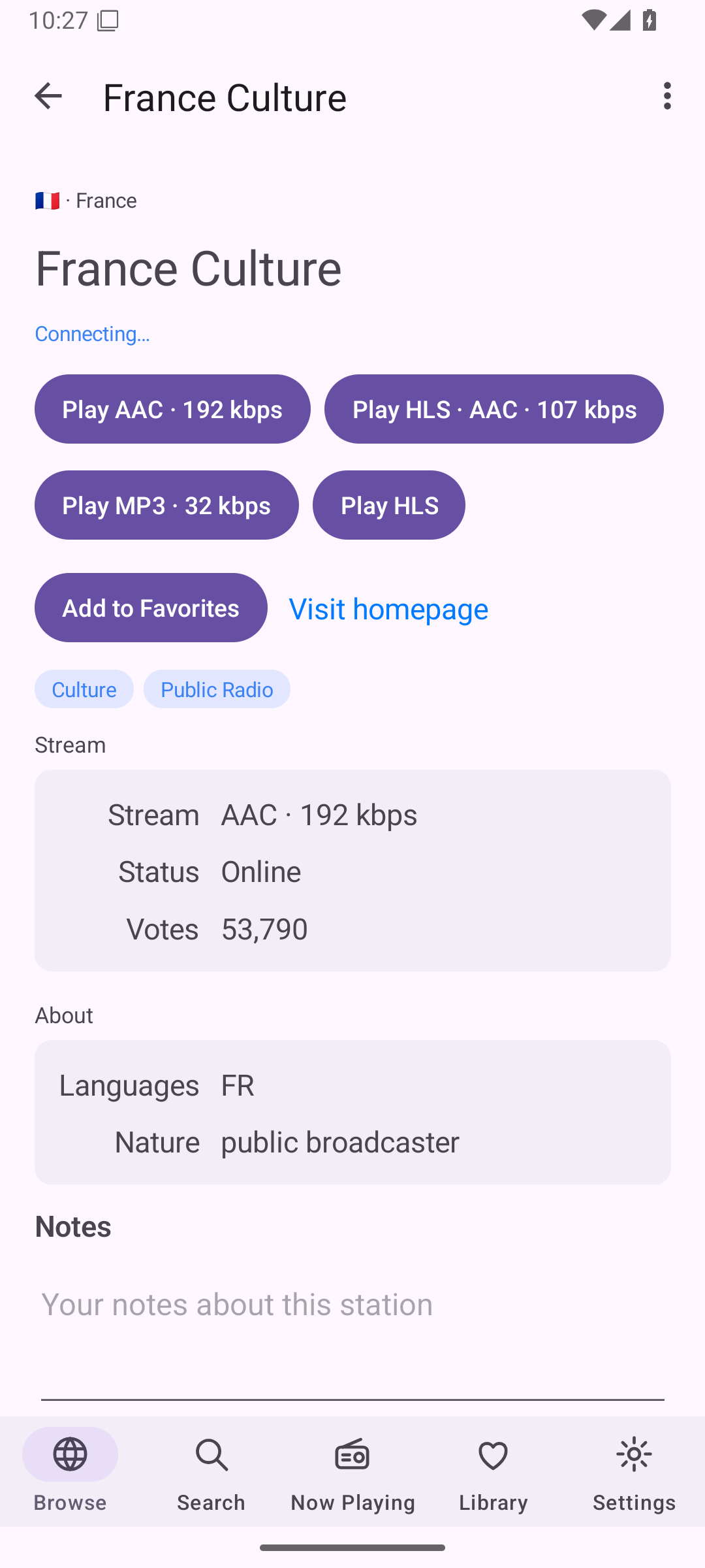 Playing Station, Android Android