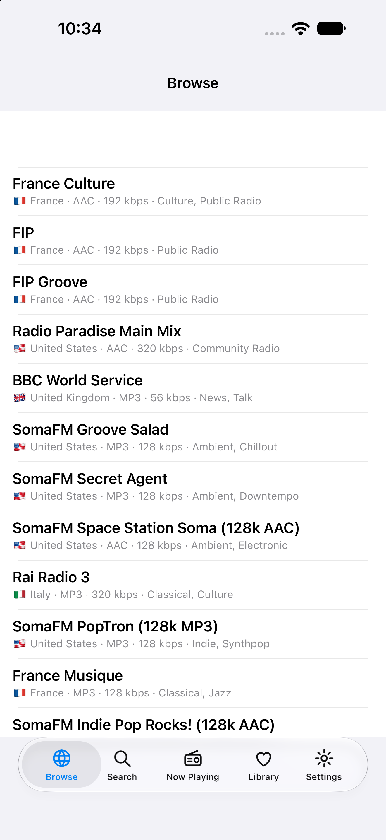 Browse, iOS UIKit