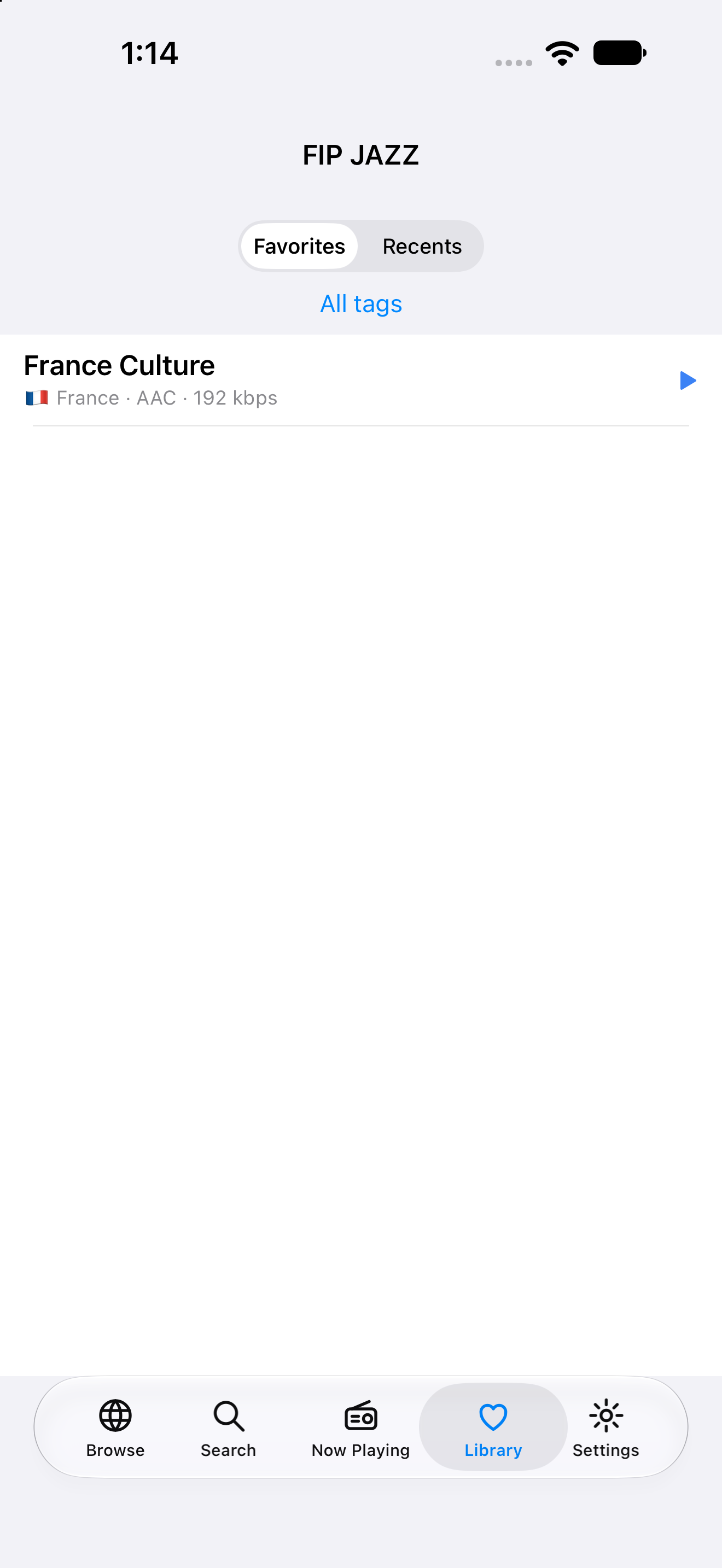 Favorites, iOS UIKit