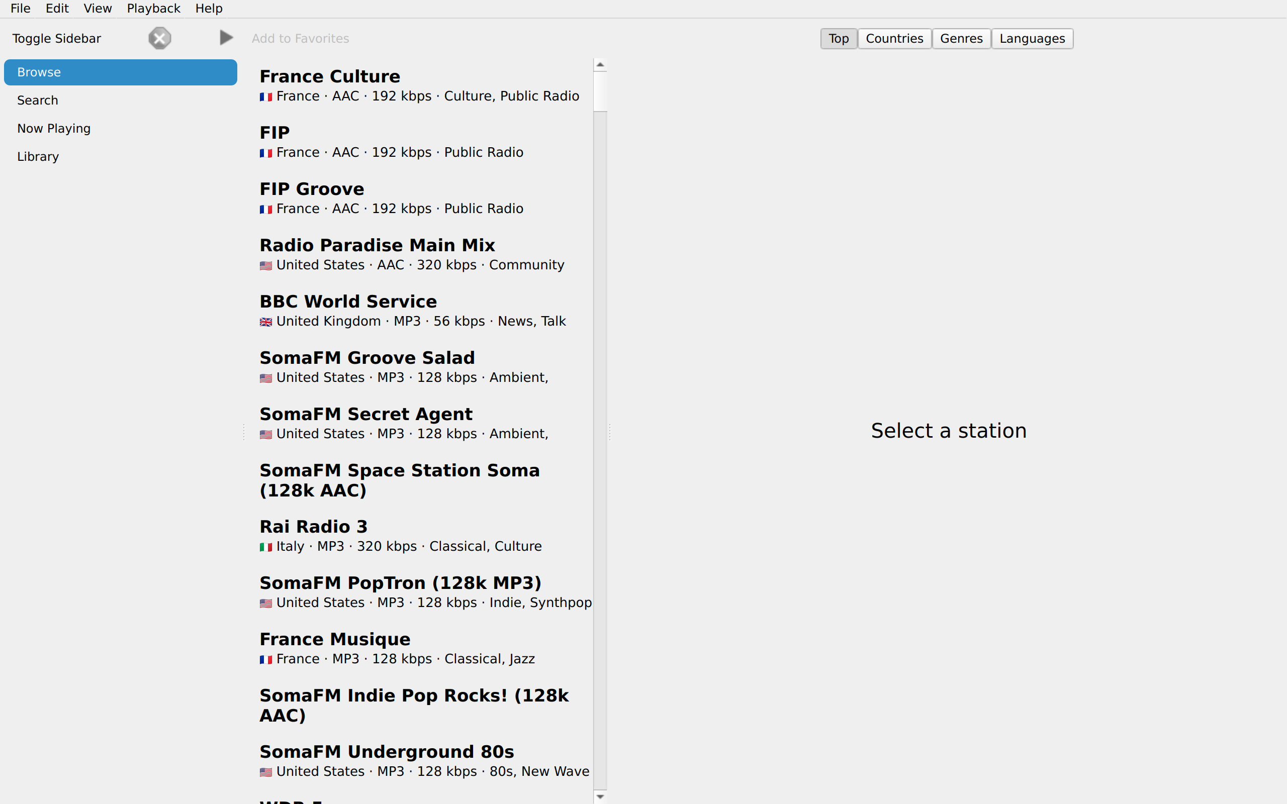 Browse, Linux Qt 6