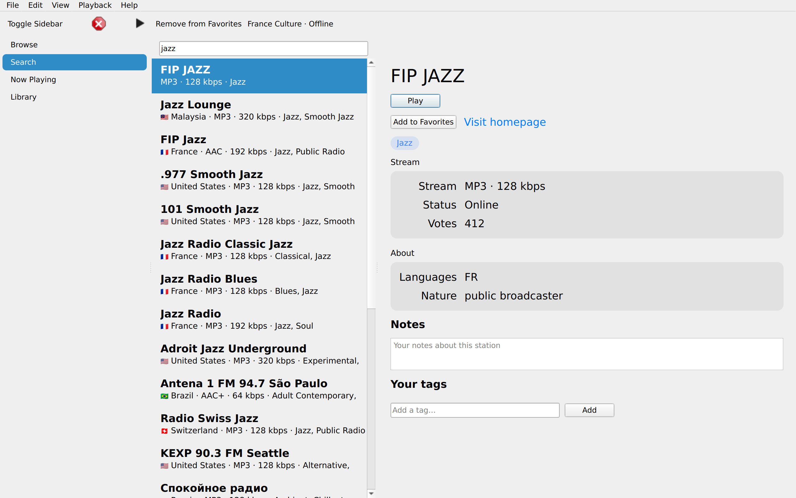 Search Station, Linux Qt 6