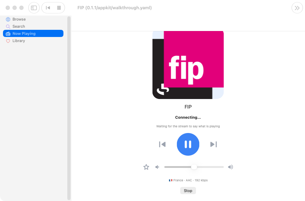 Now Playing Next, macOS AppKit