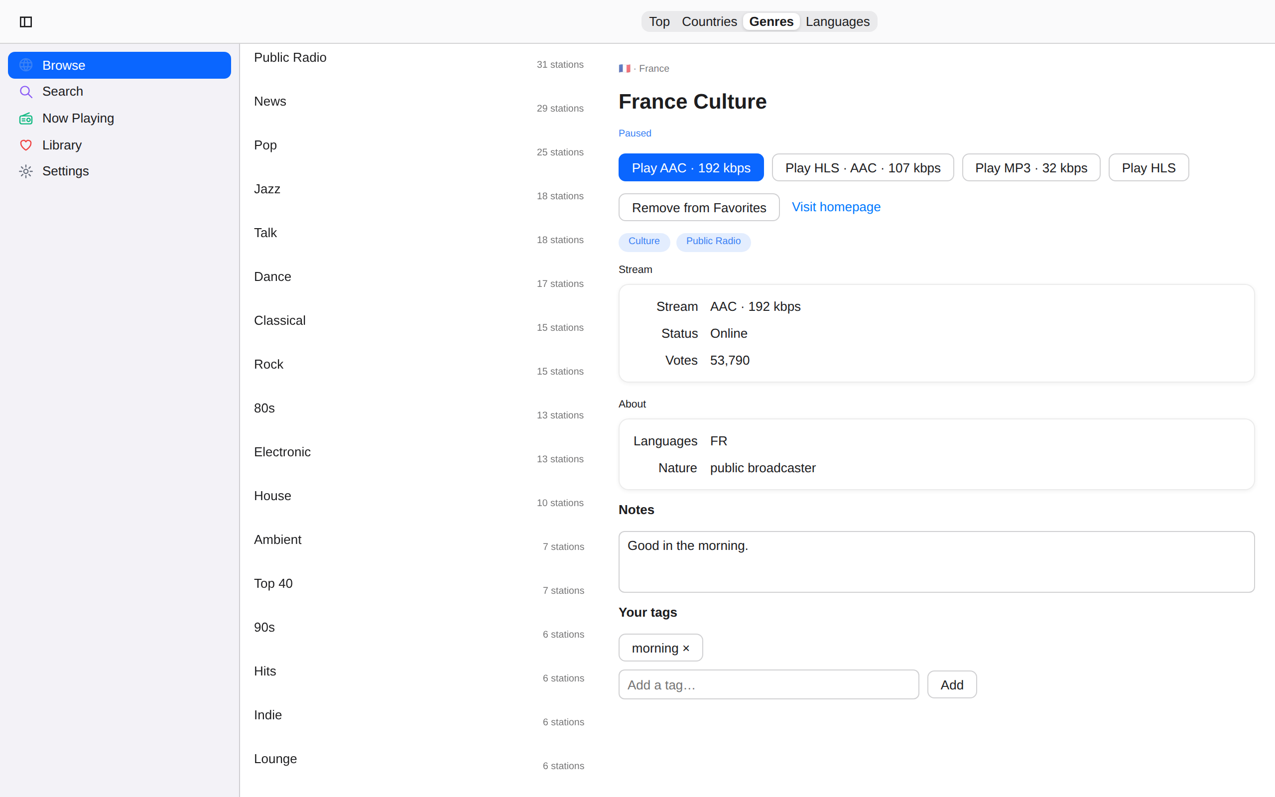 Genres, Web Web DOM