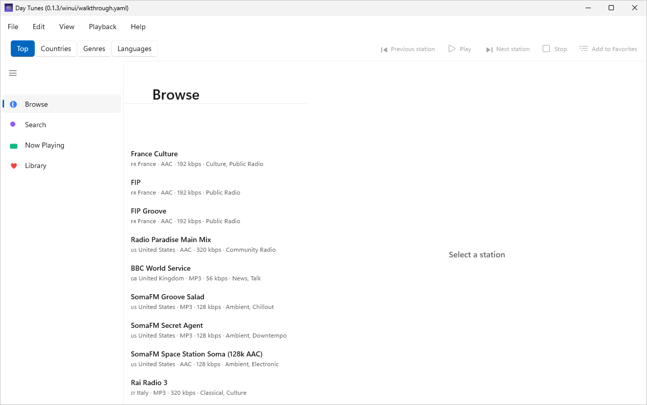 Browse, Windows WinUI 3