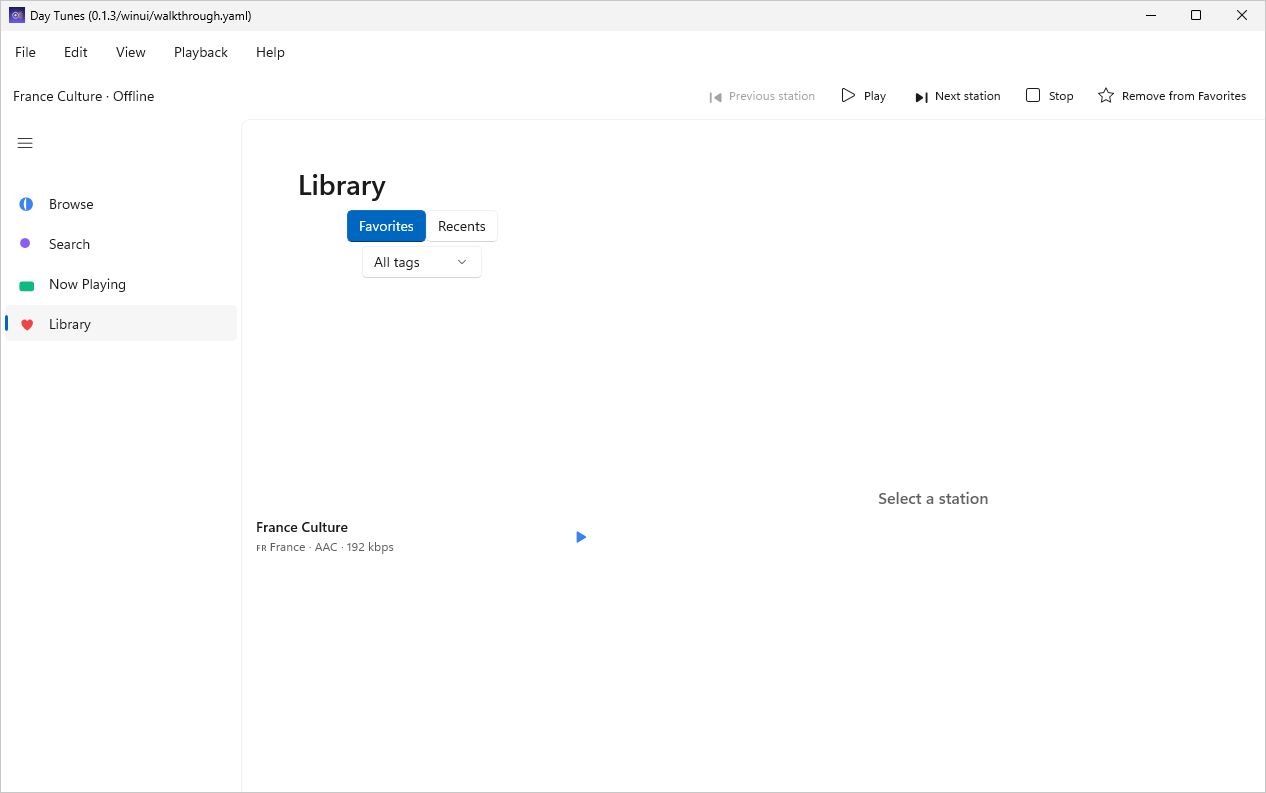 Favorites, Windows WinUI 3
