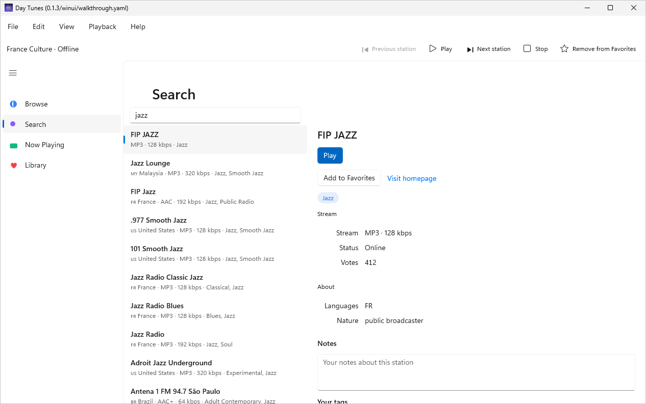 Search Station, Windows WinUI 3
