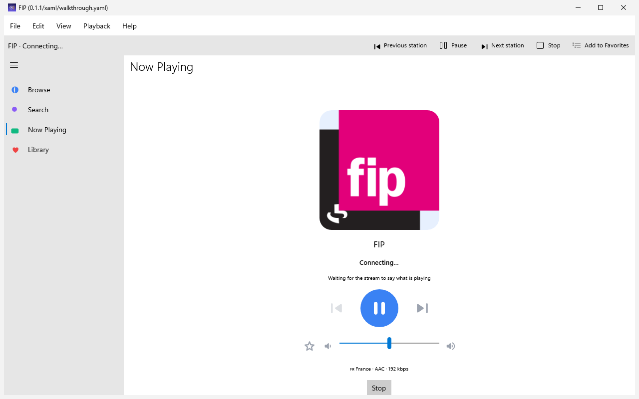Now Playing Next, Windows XAML