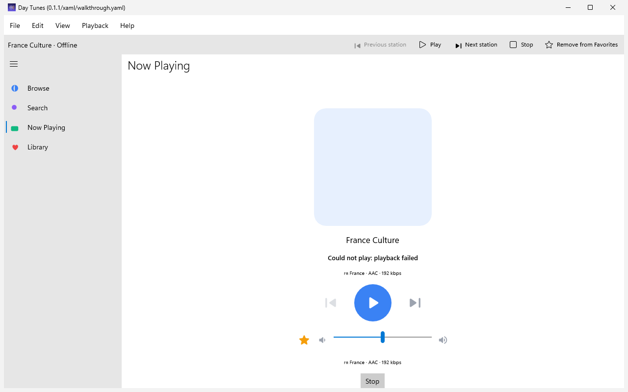 Now Playing, Windows XAML